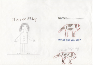 Ahmo's picture of Elly and Toby 2002